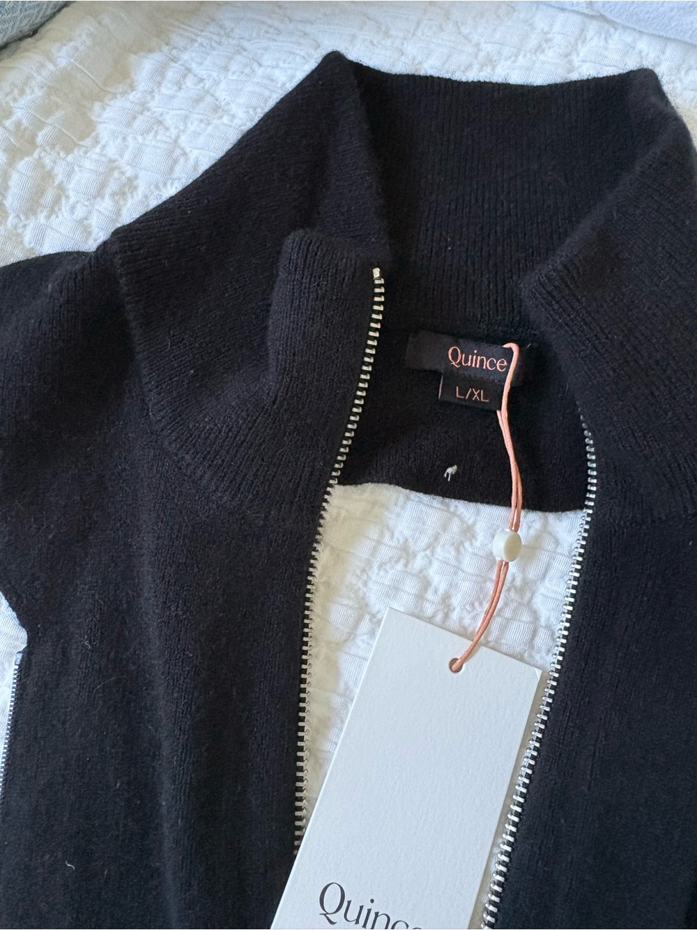NWT- Quince Black Cashmere dicky - Picture 3 of 3